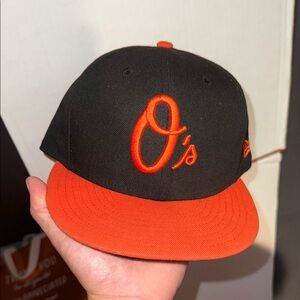 Black and Orange Baseball Cap